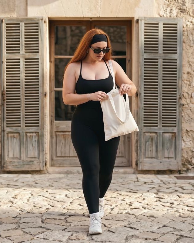 Classic Leggings in Noir, photo 2 of 2